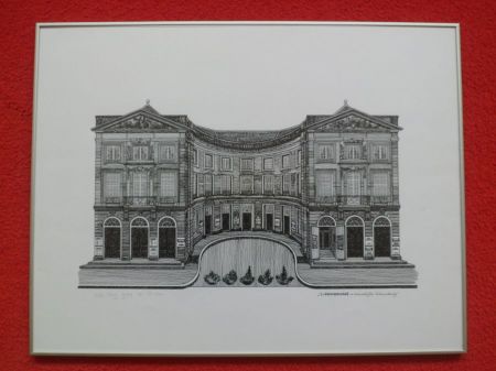 Vlag.Sees Vlag. 1934-2018 "de Koninklijke schouwburg" den Haag.